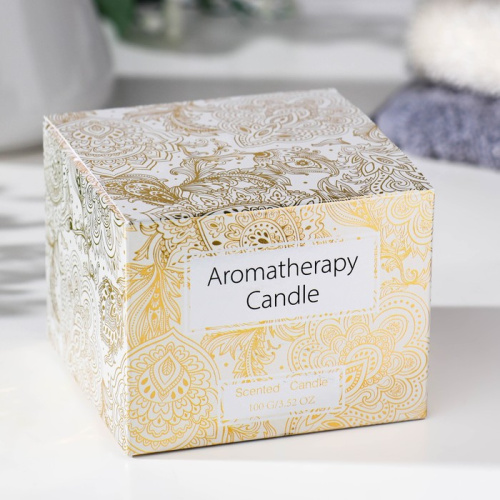 Свеча ароматическая в банке "BORарт. EO AMBER", 5х7 см, амбер  7999241