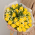 Букет из желтых роз Кения с ромашками (танацетум) арт. 50541-Ж